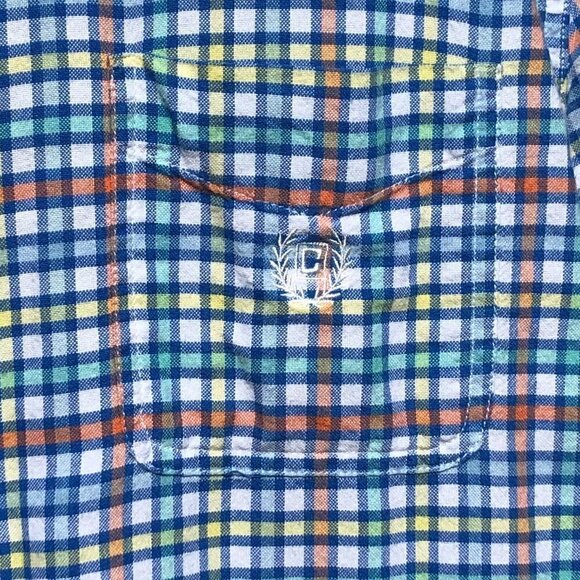 Chaps Men's Blue Plaid Cotton Shirt - Picture 3 of 9
